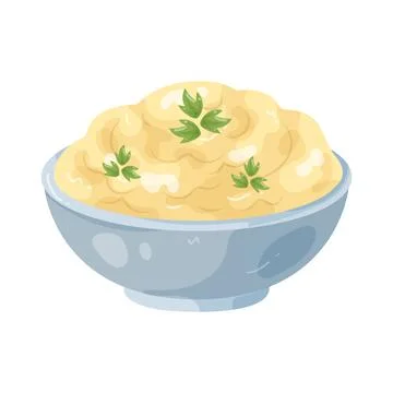 Illustration of mashed potatoes Stock Illustration