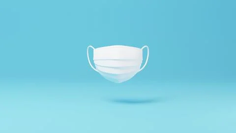 Illustration of mask drawn with 3D rendering art. Stock Illustration