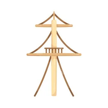 Illustration of  mast of a sailing ship イラスト素材