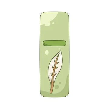 Illustration of matcha label box Stock Illustration