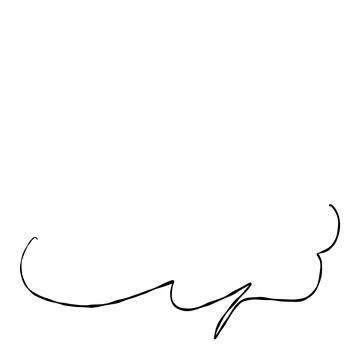 Illustration material |Simple handwritten speech bubble, black, no fill イラスト素材