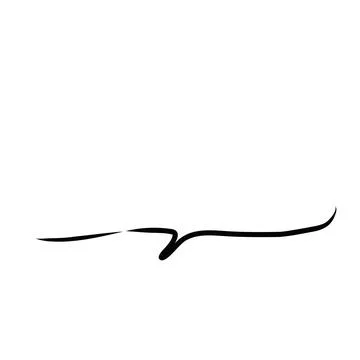 Illustration material |Simple handwritten speech bubble, black, no fill Stock Illustration
