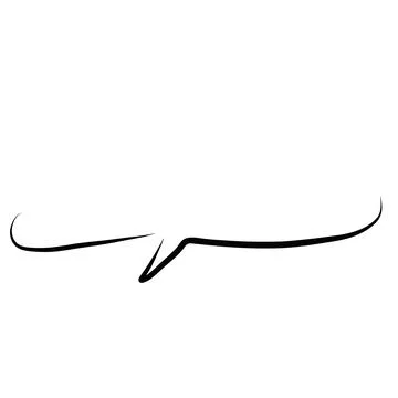 Illustration material |Simple handwritten speech bubble, black, no fill Stock Illustration