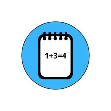 Illustration of a math equation on a white background Stock Photos