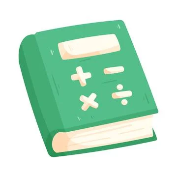 Illustration of mathematics textbook Stock Illustration