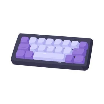Illustration of mechanical keyboard イラスト素材