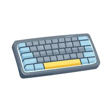 Illustration of mechanical keyboard 스톡 일러스트