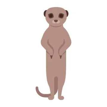 Illustration of meerkat. Stock Illustration