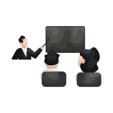 Illustration of meeting Stock Illustration