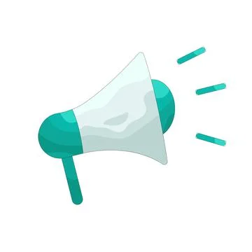 Illustration of Megaphone Stock Illustration