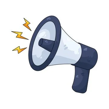 Illustration of megaphone Stock-Illustration