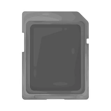 Illustration of memory card Stock Illustration
