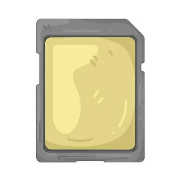 Illustration of memory card Stock Illustration