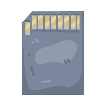 Illustration of memory card Stock Illustration