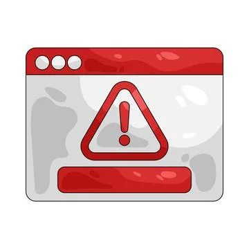Illustration of message alert Stock Illustration