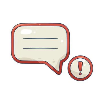Illustration of Message failed Ilustração Stock