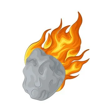 Illustration of meteor Stock Illustration