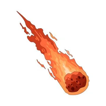 Illustration of meteor Stock Illustration