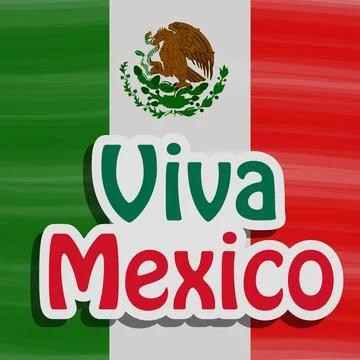 Illustration of Mexico Independence day Background Stockillustratie