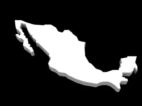 A illustration of the mexico map Stock Illustration