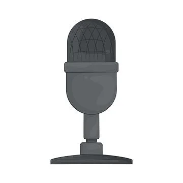 Illustration of microphone Illustrazione stock