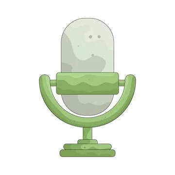 Illustration of microphone Illustrazione stock