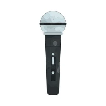 Illustration of microphone 库存插图