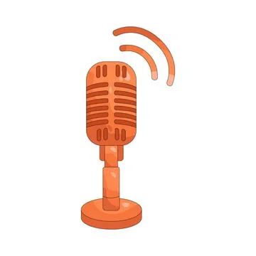 Illustration of microphone Stock Illustration
