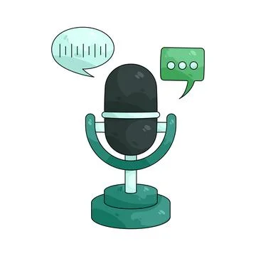 Illustration of microphone Stock Illustration