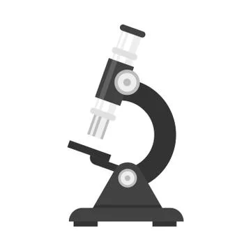 Illustration of microscope. Stock Illustration
