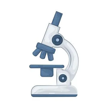 Illustration of microscope 库存插图