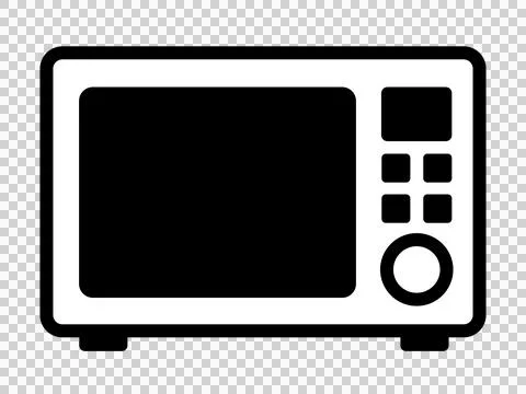 Illustration of microwave oven icon Stock Illustration