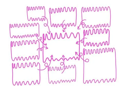 Illustration mind mapping template for presentation chart infographic. Illustrazione stock