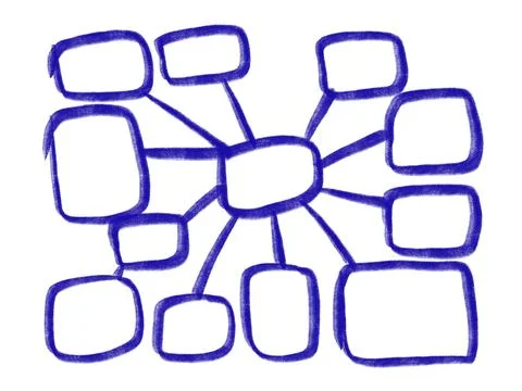 Illustration mind mapping template for presentation chart infographic. Stock Illustration