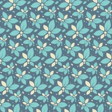 Illustration with mint flowers. Stock Illustration