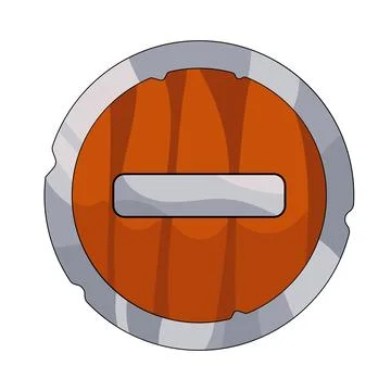 Illustration of minus button Stock Illustration