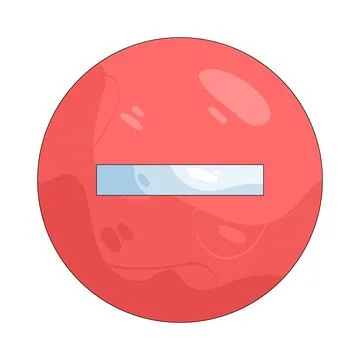 Illustration of minus button Stock Illustration