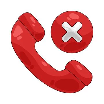 Illustration of missed call Stock Illustration
