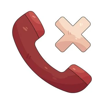 Illustration of missed call Stock Illustration