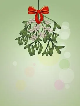 Illustration of mistletoe Stock Illustration