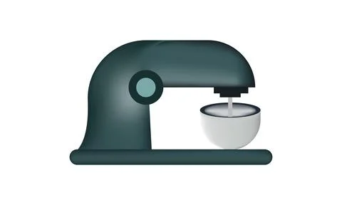 Illustration of mixer with mesh technique Stock Illustration