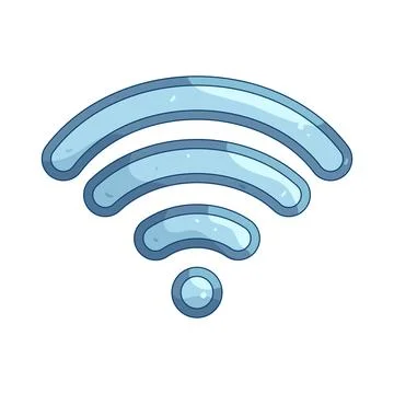 Illustration of mobile signal Illustrazione stock