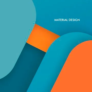 Illustration of modern material design. Vector background Stock Illustration