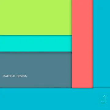 Illustration of modern material design. Vector background Stock Illustration