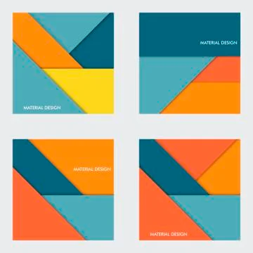 Illustration of modern material design. Vector background Stock Illustration