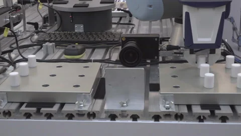 Illustration of the modern robot manipulator Stock Footage 118325014