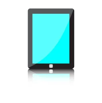 Illustration of modern technology device - computer tablet Stock Illustration