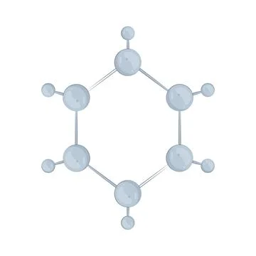Illustration of Molecule Stock Illustration