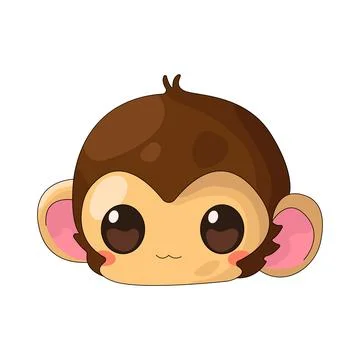 Illustration of monkey Illustrazione stock
