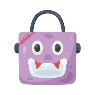 Illustration of monster candy bag Stock Illustration